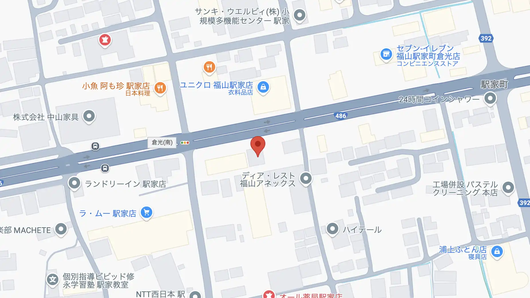 ドライブインミッキー[object Object]までのアクセスマップ